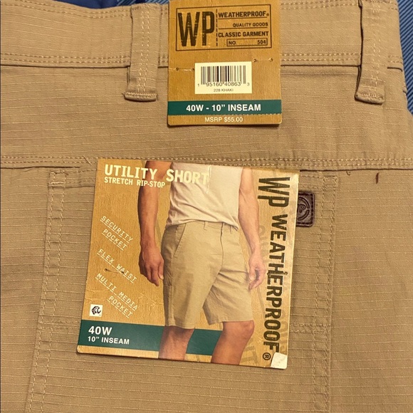 Weatherproof Men's Khaki Cargo Shorts - Picture 1 of 7